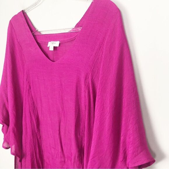 UMGEE | Magenta Oversized Tunic Poncho Swim Coverup Women’s Size M/L - Picture 2 of 8
